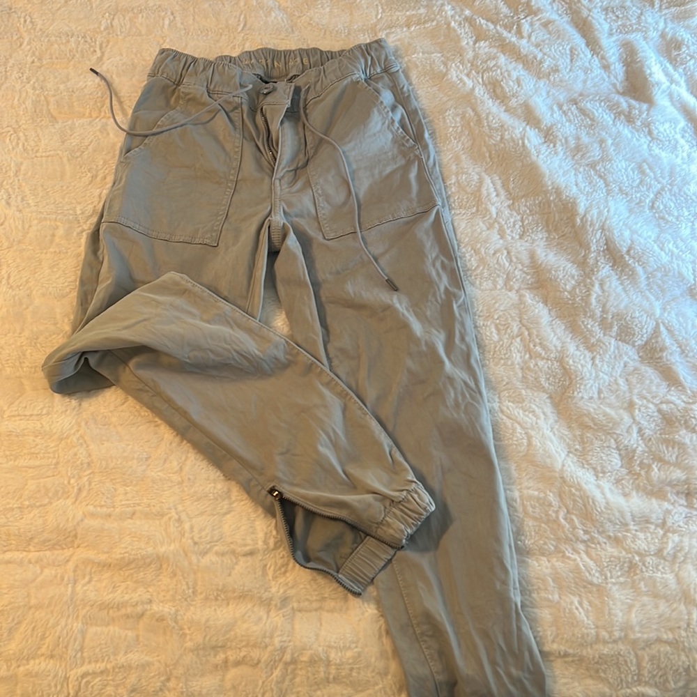 AE stretchy utility pants with bottom zip